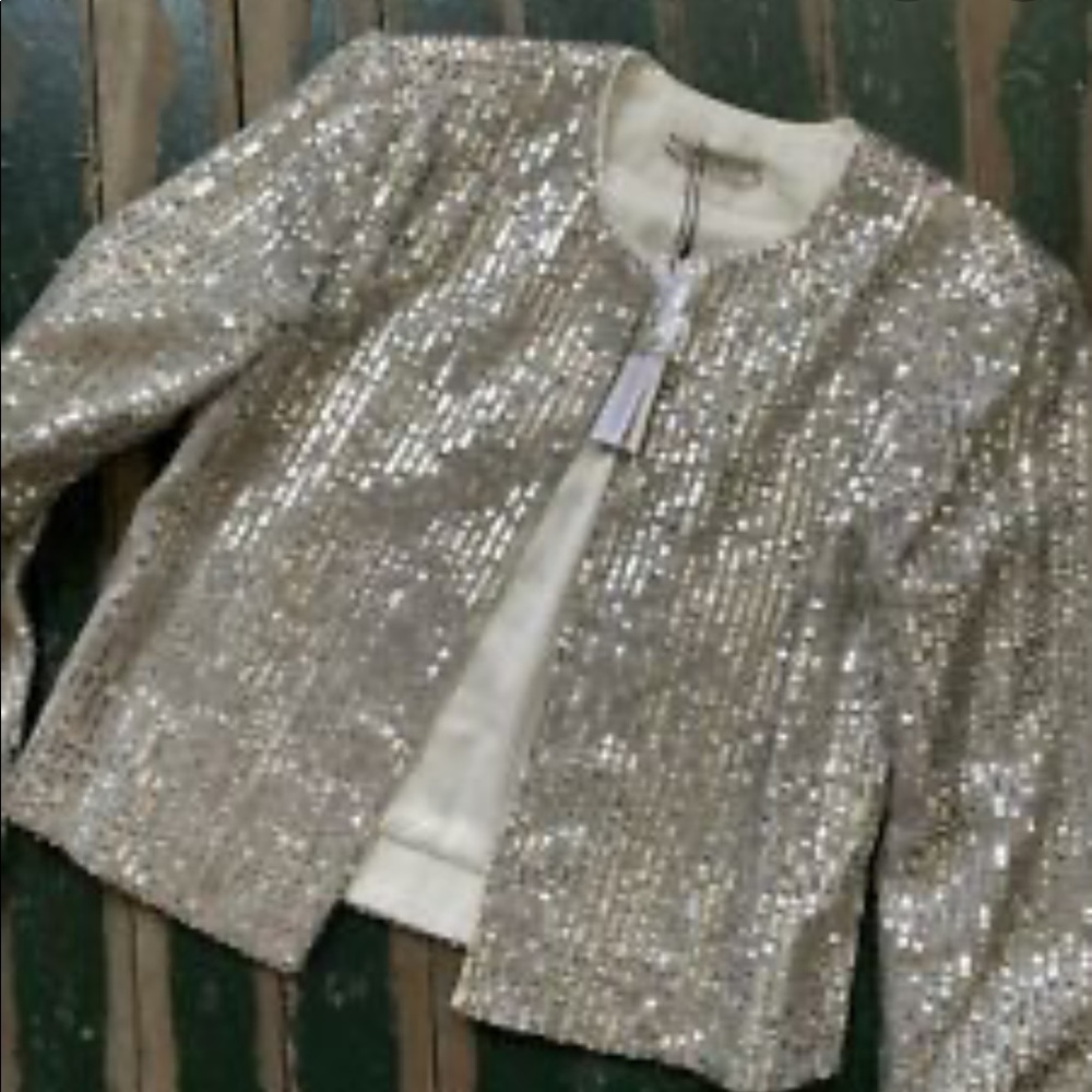 Silver sequence blazer